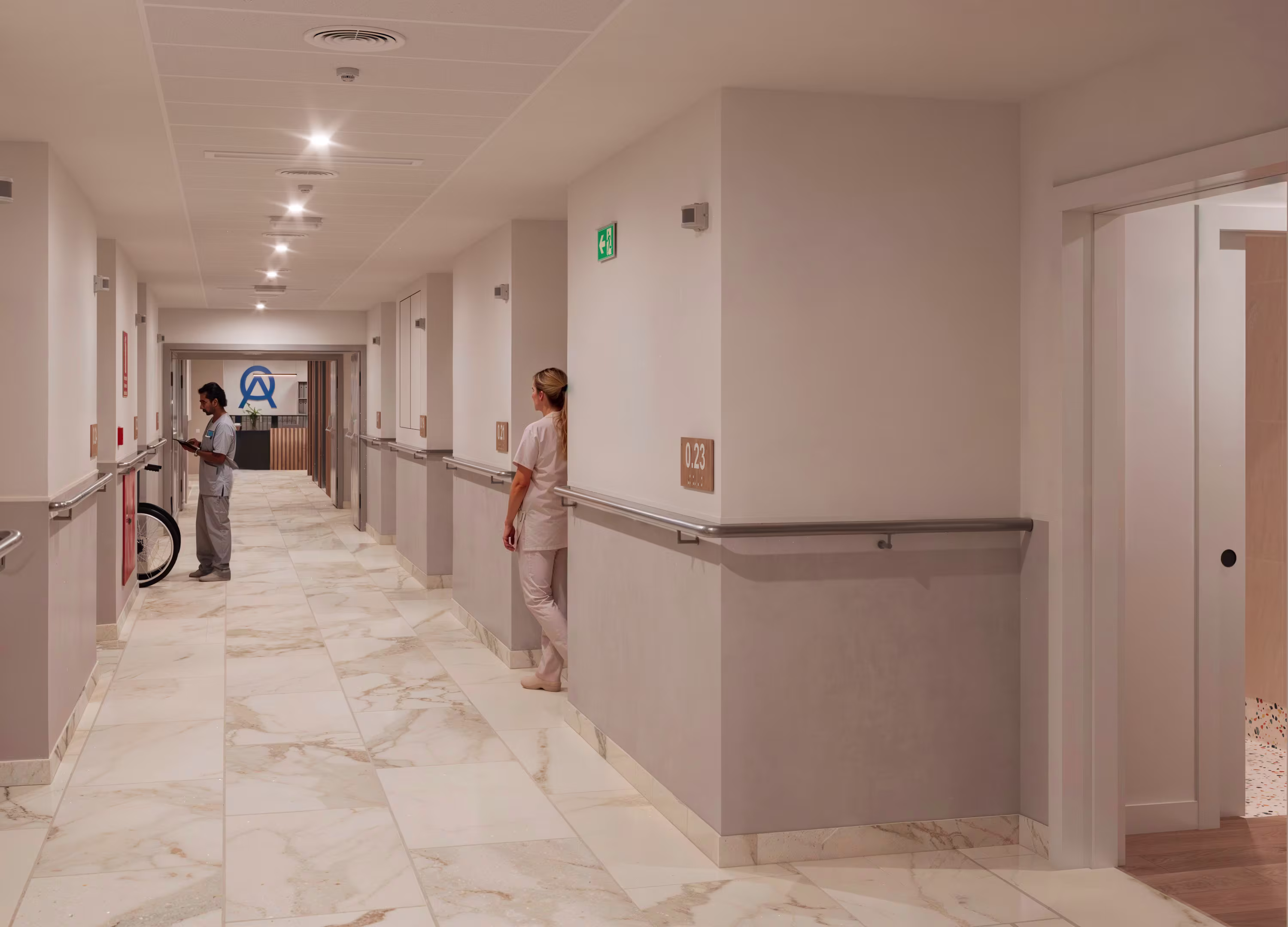 Clinic hallway